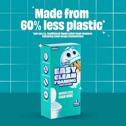 Scrubbing Bubbles Easy Clean Foaming Toilet Bowl Cleaner, Easy Drop In Powder Pouches, 100g (2 Pouches)
