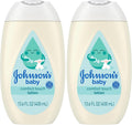 johnsons baby comfort touch newborn baby face body lotion, 13.6 fl oz, hypoallergenic, paraben-free, new baby essentials