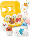 Easter egg toys for toddlers 1-3, prefilled with matching sensory toys and gifts for 3-year-old girls and boys