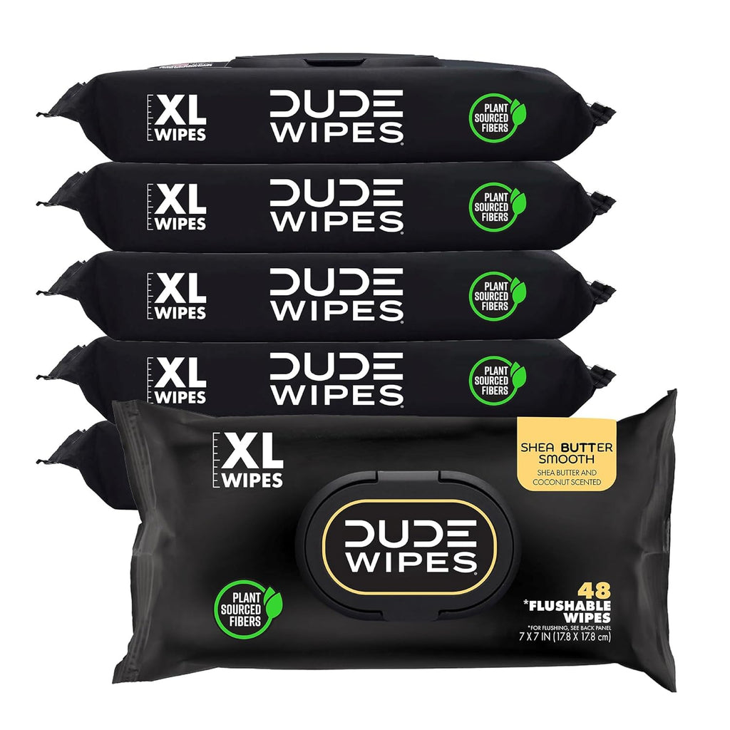 duke unscented extra-large adult wet wipes - 3 pack, 144 flushable wipes, septic and sewer safe