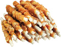 MON2SUN 5-inch rawhide twist chicken hide sticks for puppy and small dogs, 14.11 oz chicken pack