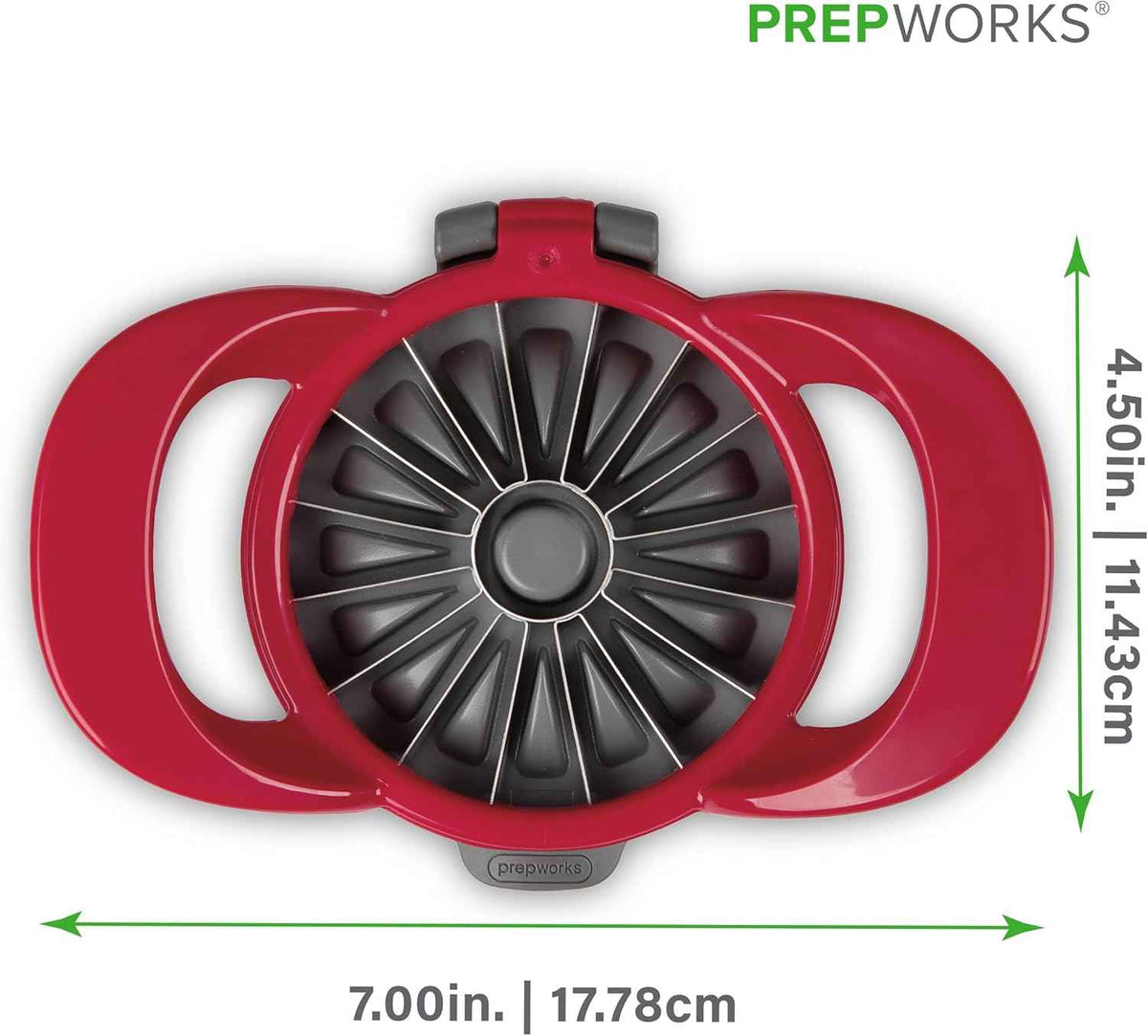 PrepWorks Dishwasher Safe Apple Slicer and Corer – 16-Slice Thin Apple Cutter with Safety Cover