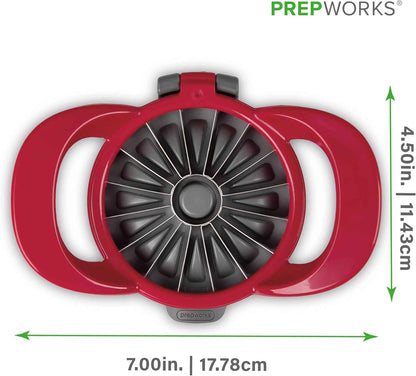 PrepWorks Dishwasher Safe Apple Slicer and Corer – 16-Slice Thin Apple Cutter with Safety Cover
