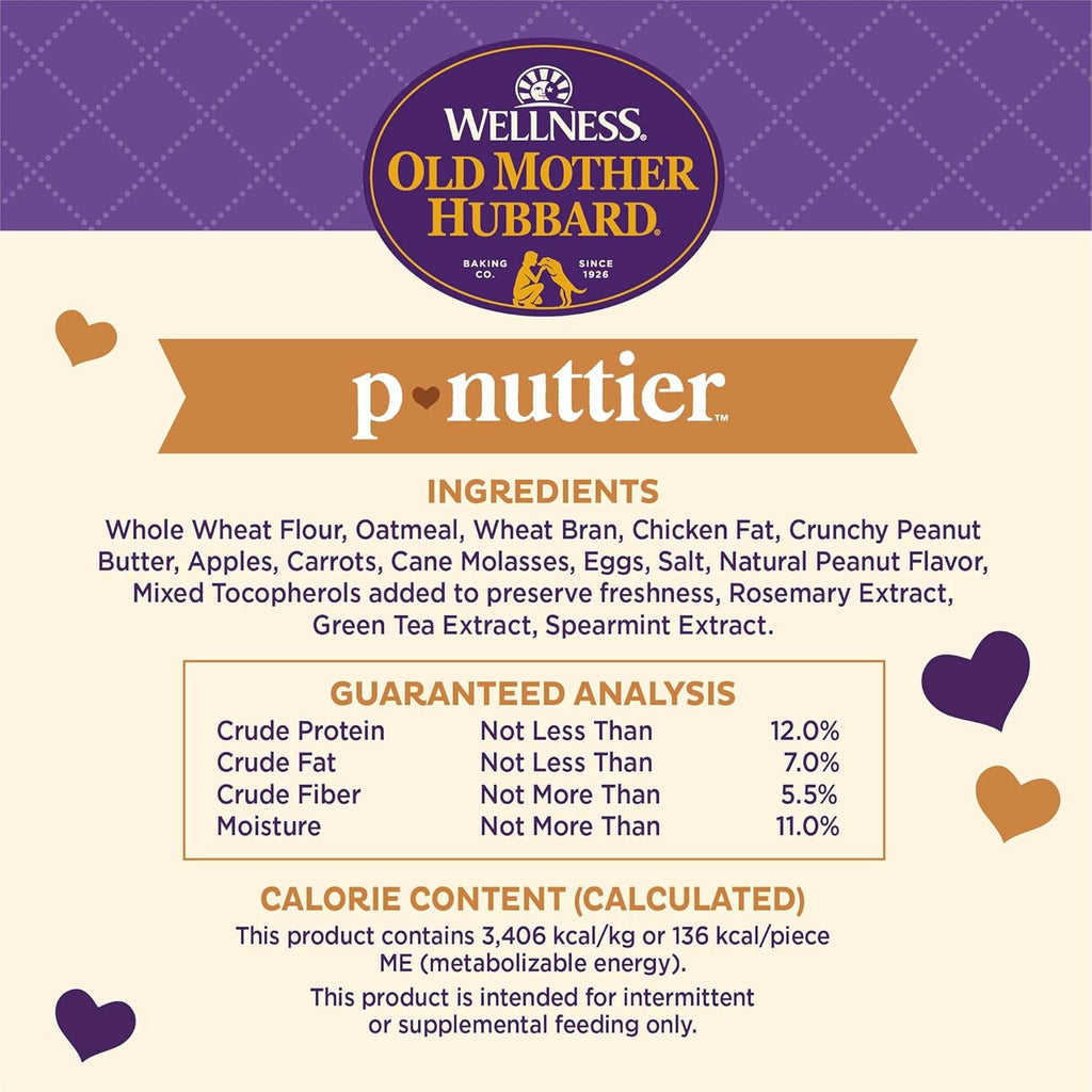 Old Mother Hubbard Natural Peanut Butter Dog Biscuits, Large Size, Training Treats, 6-Pound Box