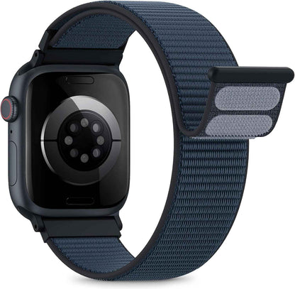 Nylon Loop Sport Band Compatible with Apple Watch Bands 44mm 45mm 46mm 49mm 42mm for Women Men, iWatch Wrist Straps for Ultra 3 2, Se, Series 11 10 9 8 7, Breathable, Soft Band Ideal for Outdoor