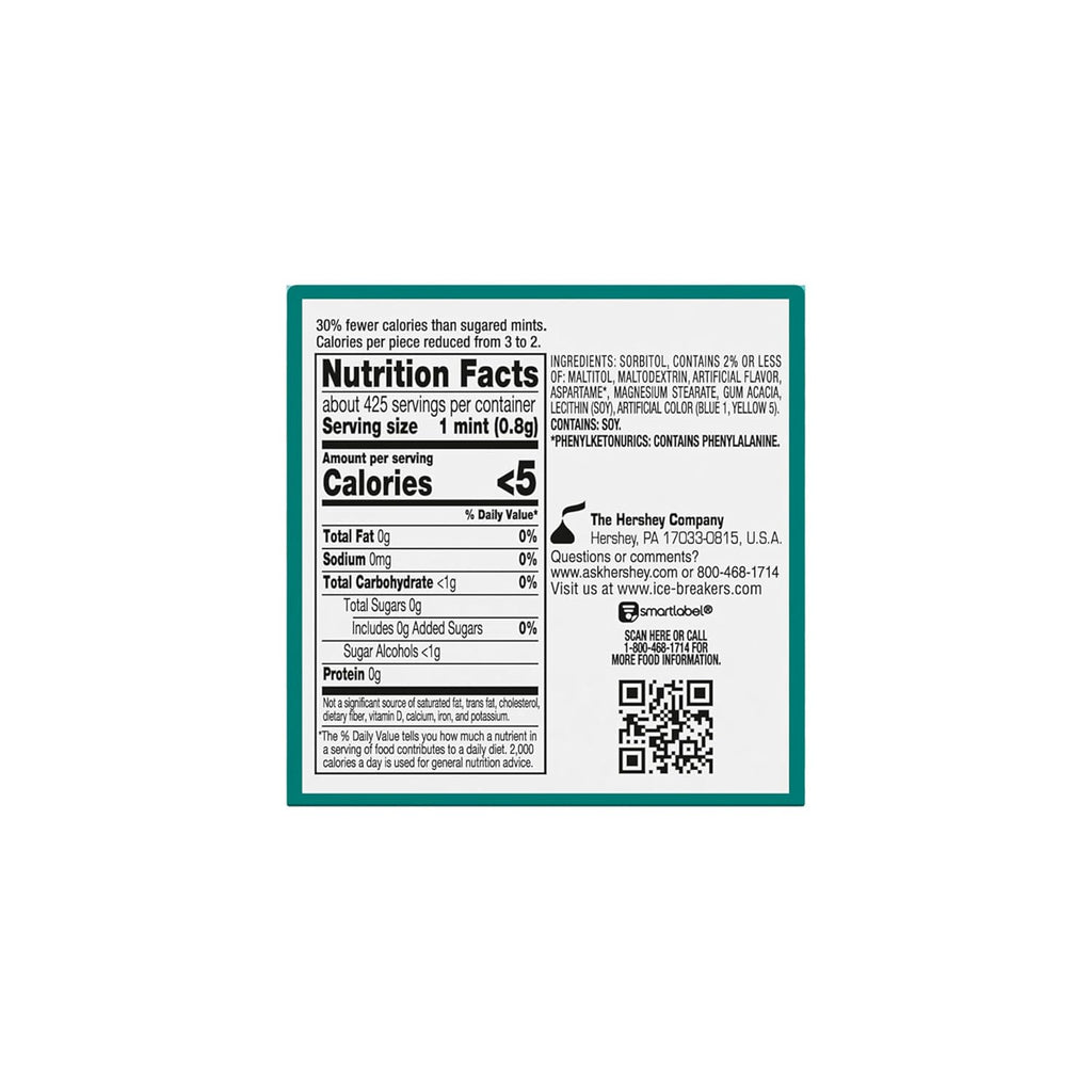 ice breakers wintergreen sugar free mints 1.5 oz 8 count tins for instant refreshment