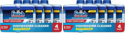 Finish Dishwasher Cleaner Liquid, Deep Cleans Hidden Grease & Limescale, Fights Odors & Maintains Performance, 3 Month Supply, 8.45oz, 1 Bottle