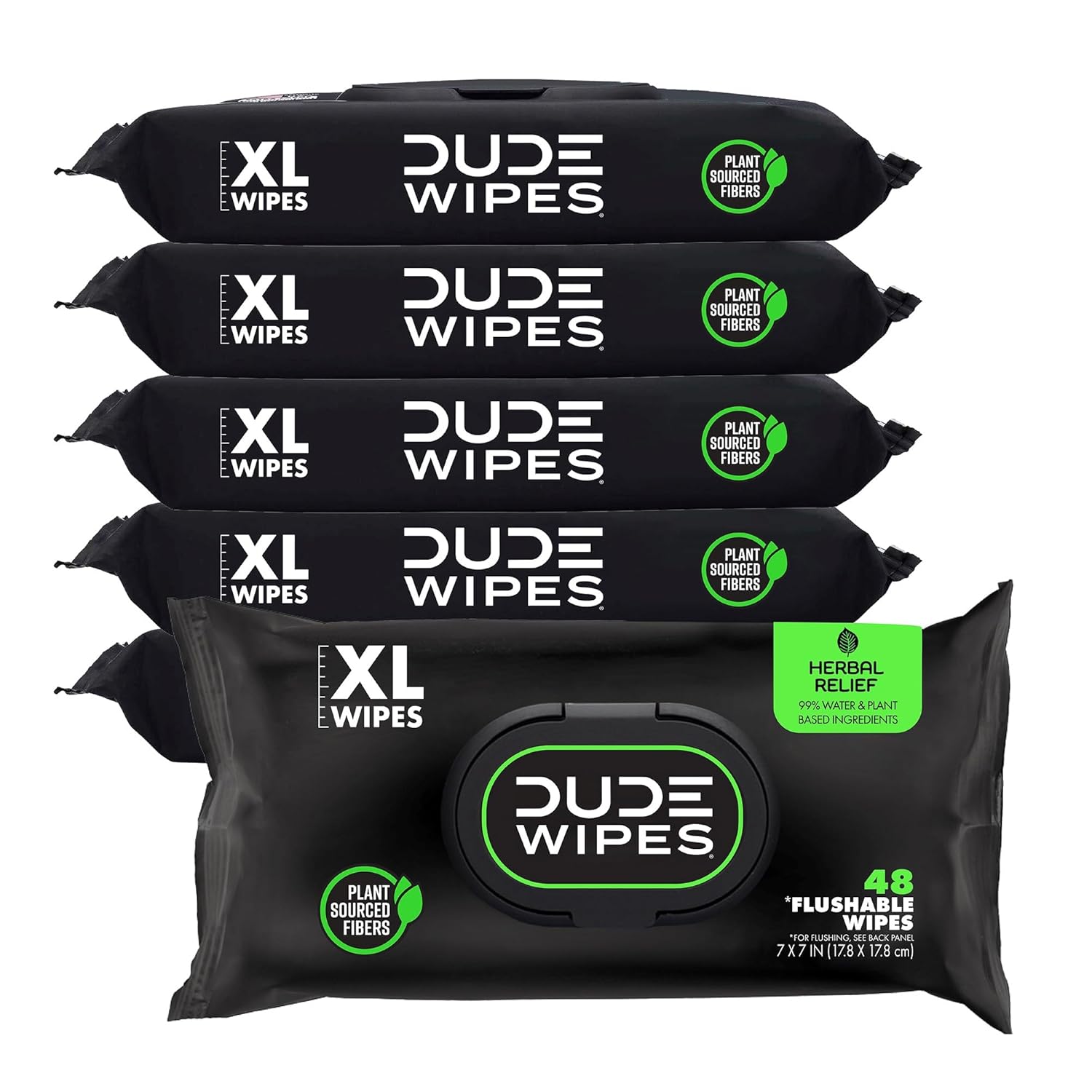 duke unscented extra-large adult wet wipes - 3 pack, 144 flushable wipes, septic and sewer safe