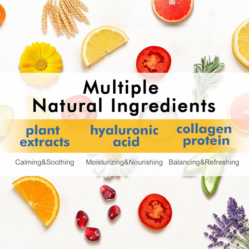 14 pack sheet face masks for dry skin, hydrating bulk facial mask set for women's skincare, gift face spa