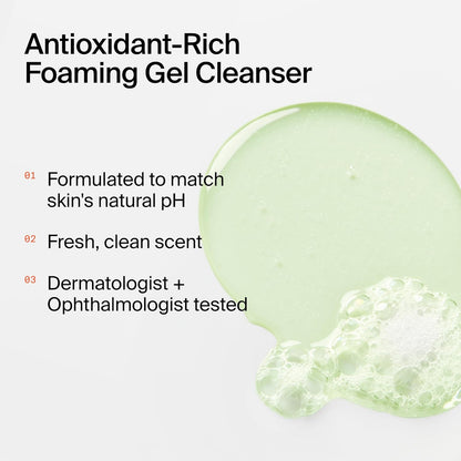 Youth To The People Superfood Facial Cleanser - Kale + Green Tea Daily Face Wash, Gently Removes Makeup, SPF, and Oils, Soothing Antioxidants for Glowing Skin, pH Balance, Clean Pores, Refillable