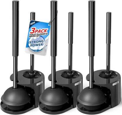 2 in 1 Toilet Plunger and Brush Set，Extended Handle Plunger，Toilet Bowl Brush Plunger Set, Bathroom Cleaning Tools ，Toilet Brush Plunger Combo，Cleaning Brush，Bathroom Cleaning Supplies