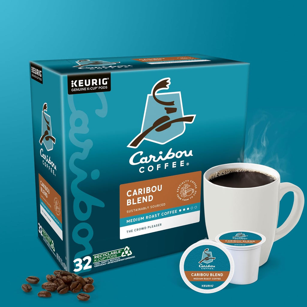 Caribou Coffee Caribou Blend medium roast Keurig K-Cup Pods, 32 count