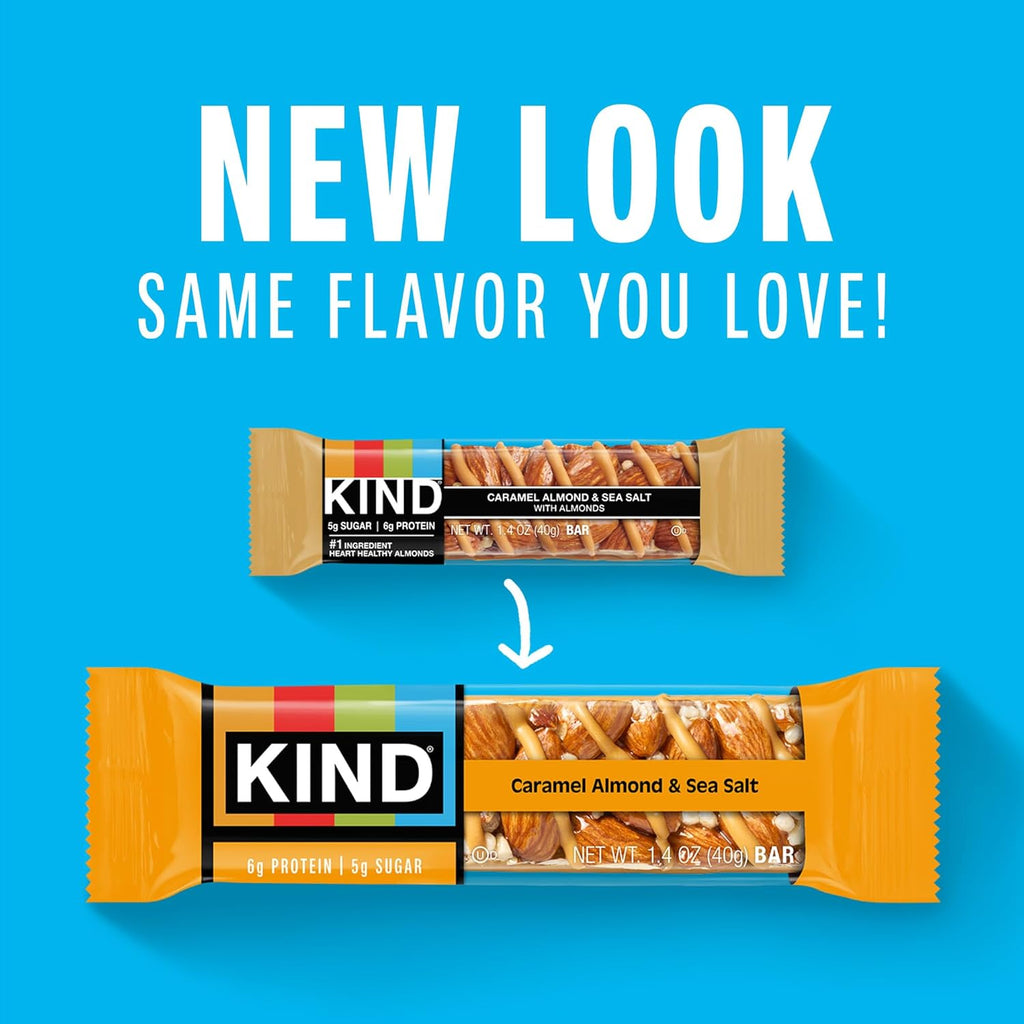 KIND Dark Chocolate Nuts & Sea Salt, Peanut Butter Dark Chocolate, Caramel Almond Sea Salt Bars - 12 Count Variety Pack