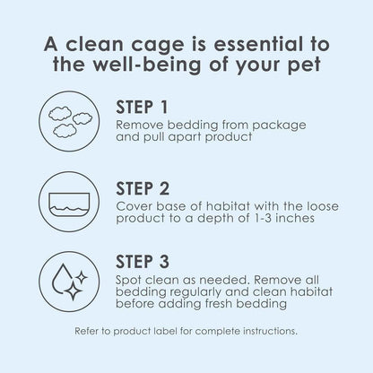Kaytee Clean & Cozy White Paper Bedding, Made for Small Animals, 49.2 Liters