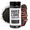 Hardcore Carnivore Black activated charcoal meat seasoning rub 13 oz Texas-made blend for steak brisket burgers BBQ grilling and smoking