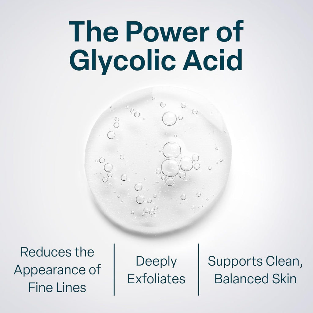 glycolic acid 20% resurfacing pads for face and body with vitamins b5 c e green tea calendula allantoin peel pads
