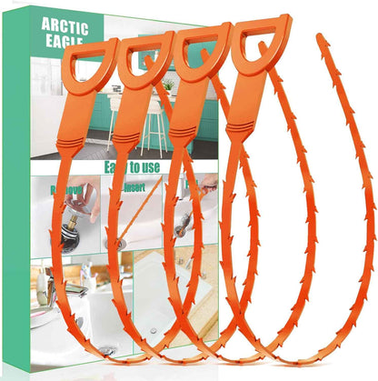 Drain Snake Hair Drain Clog Remover - 3 Pack Shower Snake Sink Unclogger Tool with Exquisite Packaging