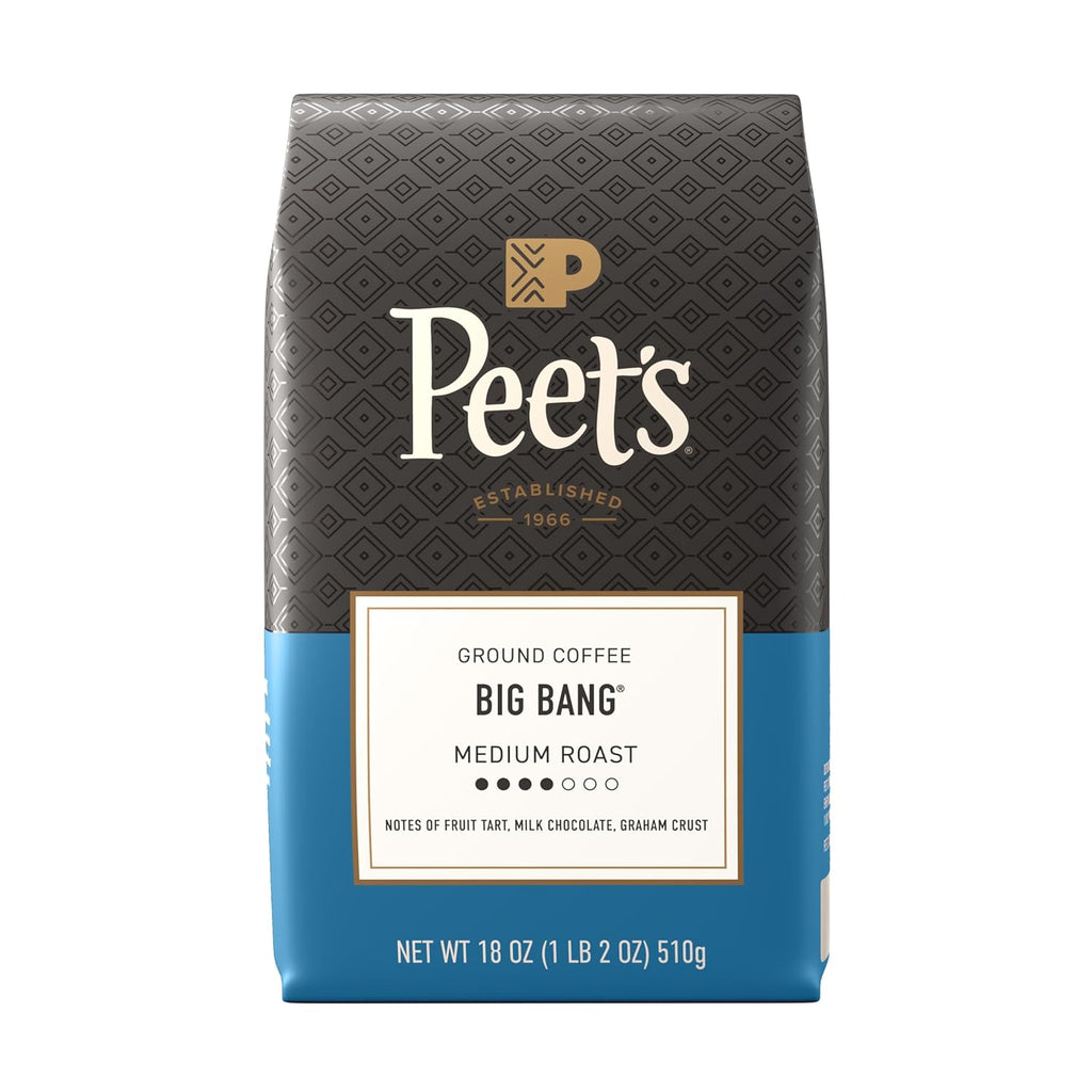 Peet's Big Bang 18 Ounce Medium Roast Ground Arabica Coffee Bag