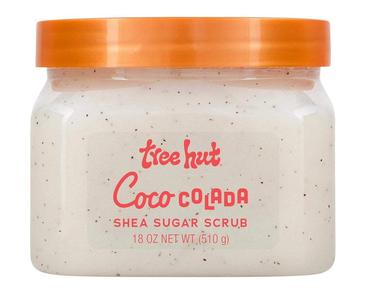 Tree Hut Coco Colada Shea Sugar Scrub, 18 oz, Ultra Hydrating and Exfoliating Scrub for Nourishing Essential Body Care