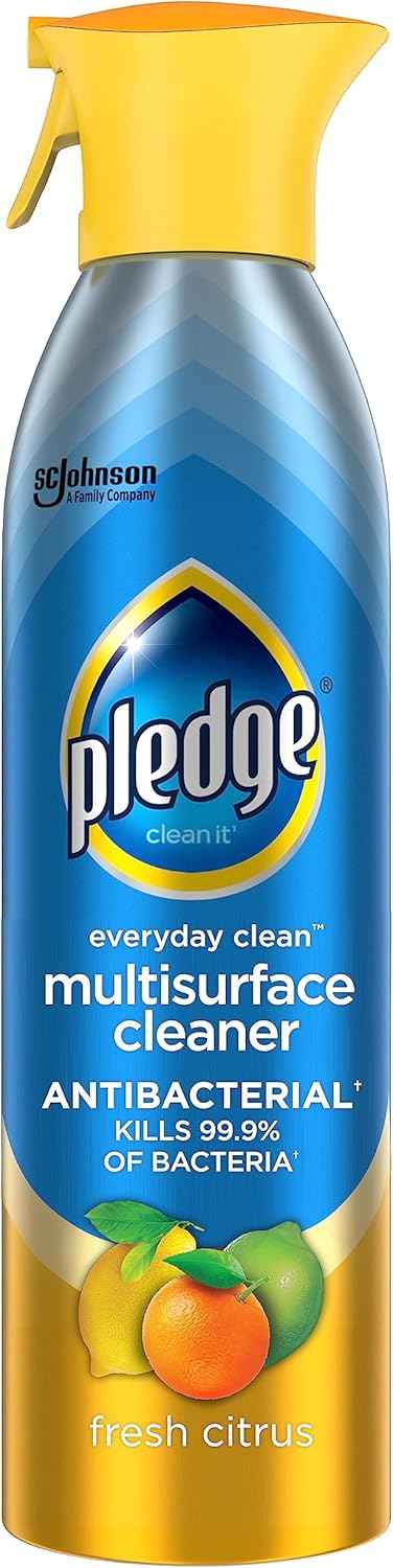 Pledge Antibacterial Multisurface Cleaner Spray, Fresh Citrus Scent, 9.7oz