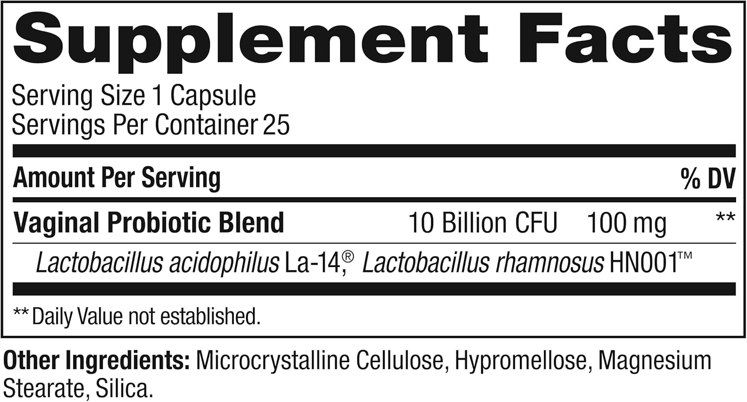 olly happy hoo-ha capsules 10 billion cfu probiotic for women gluten free 25 count
