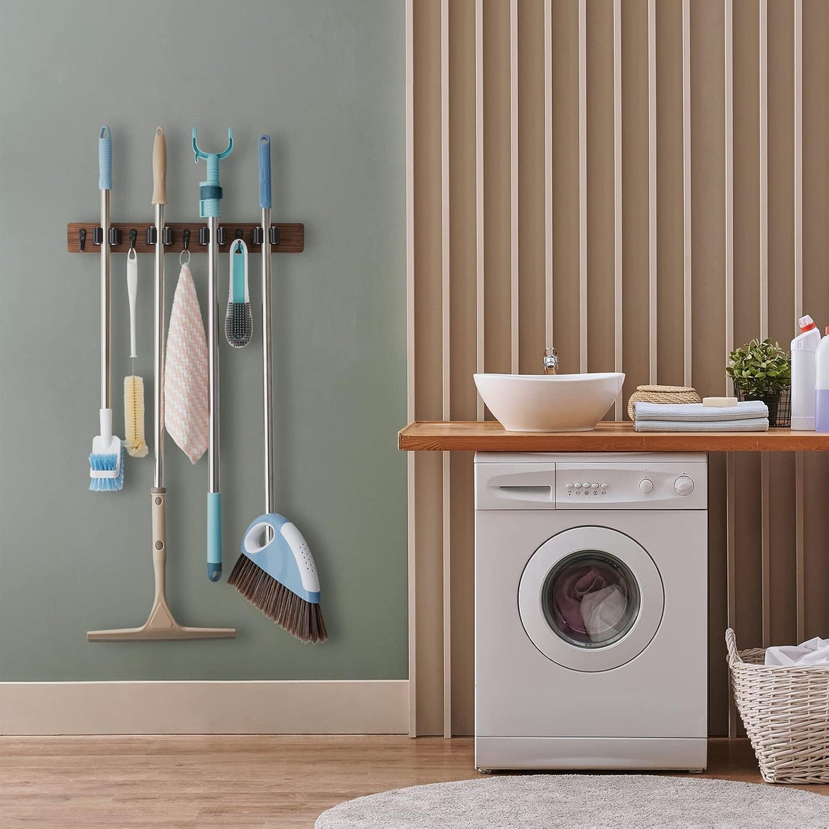 rustic-wood-mop-broom-holder-wall-mount-4-slots-4-hooks-closet-garage-laundry-room-kitchen
