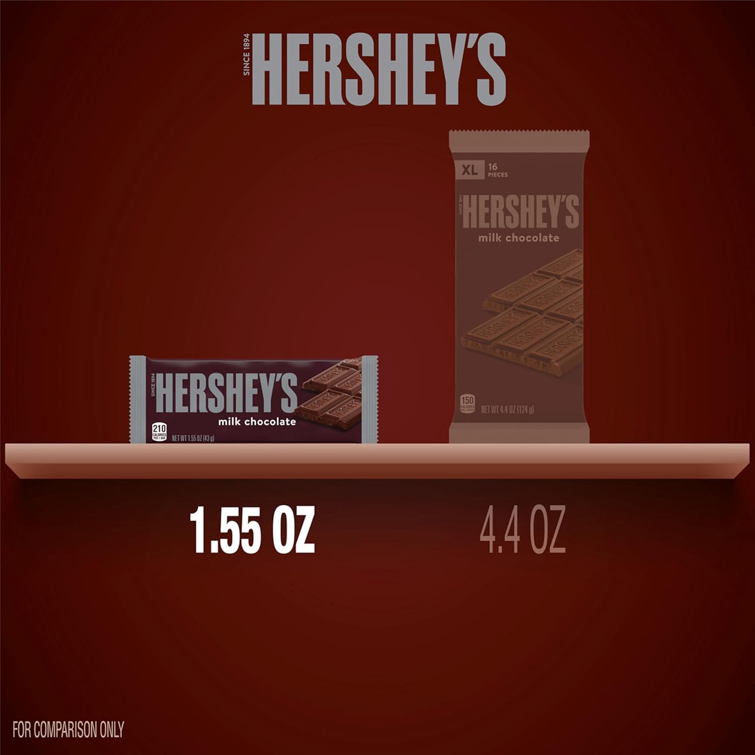 Hersheys milk chocolate bulk candy bars, 36 count, 1.55 oz each, kosher and gluten free