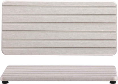 2 PCS Water Absorbent diatomite Coasters, 8.3" x 4" Water Absorbing Stone Tray for Sink, Stone Drying mat for Kitchen Counter, Stone soap Tray Used for Hand Soaps & toiletries & Plants