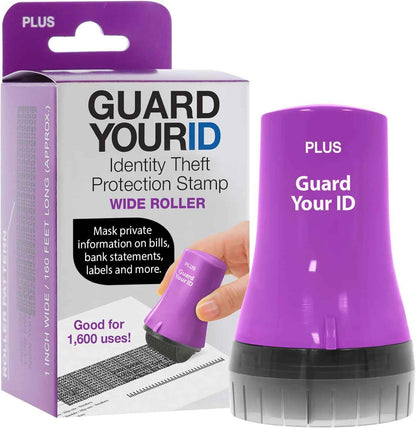 Guard Your ID Advanced 2.0 Roller 3-Pack for Identity Theft Protection, Confidential Security Stamp Mixed Color Kit (Turquoise, Green, White)