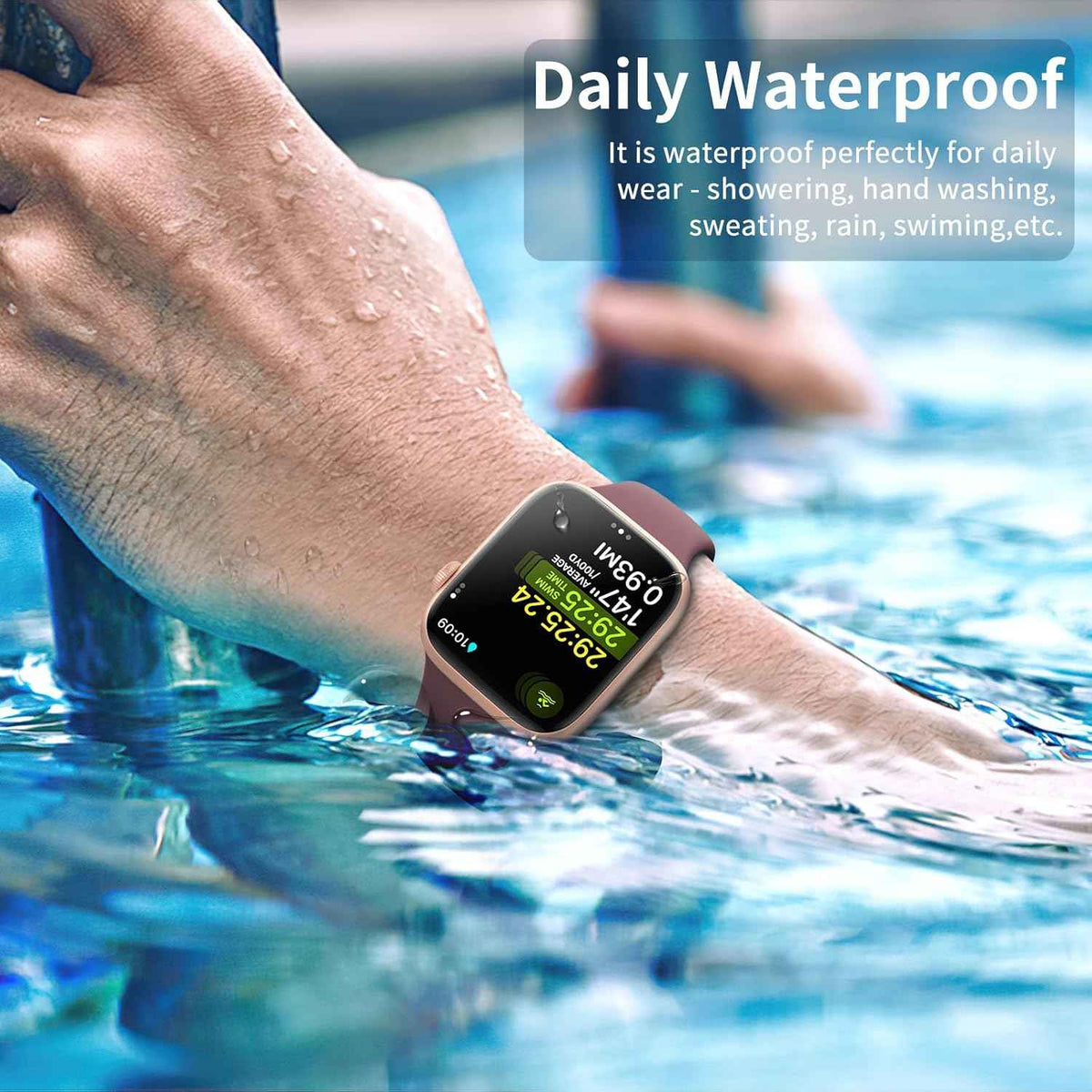 6 Pack Sport Bands Compatible with Apple Watch Band 38mm 40mm 41mm 42mm 44mm 45mm 49mm 46mm,Silicone Waterproof Strap for iWatch Apple Watch Series 11 10 9 Ultra 8 7 6 5 4 3 2 1 SE Women Men
