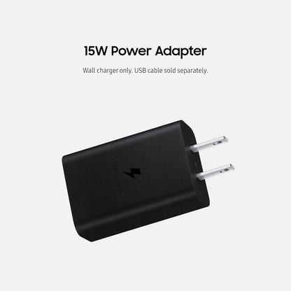 Samsung 15W Wall Charger Type C Only (Cable not Included), Black