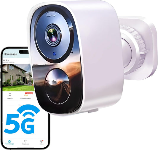 2026 Upgraded 2K Security Cameras Wireless Outdoor, Free Cloud Storage, 1-6 Months Battery Life, Waterproof, 2-Way Talk, AI Motion Detection Spotlight Siren Alarm Cameras for Home Security
