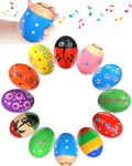wooden percussion shakers 6-pack montessori toys for kids toddlers