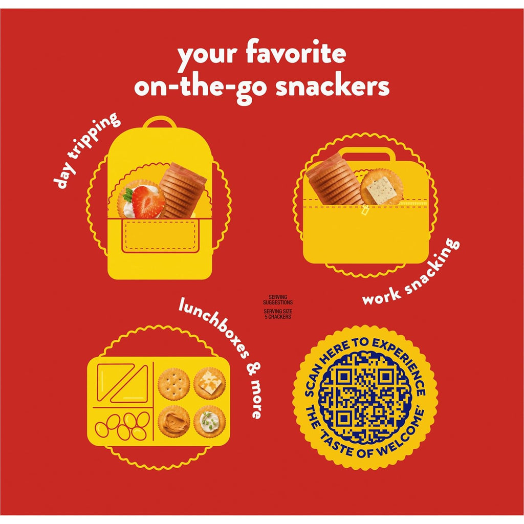 ritz fresh stacks original crackers party size travel snacks 23.7 oz 16 multi snack packs