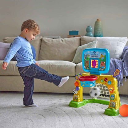 vtech smart shots sports center yellow frustration free packaging toddler learning toy