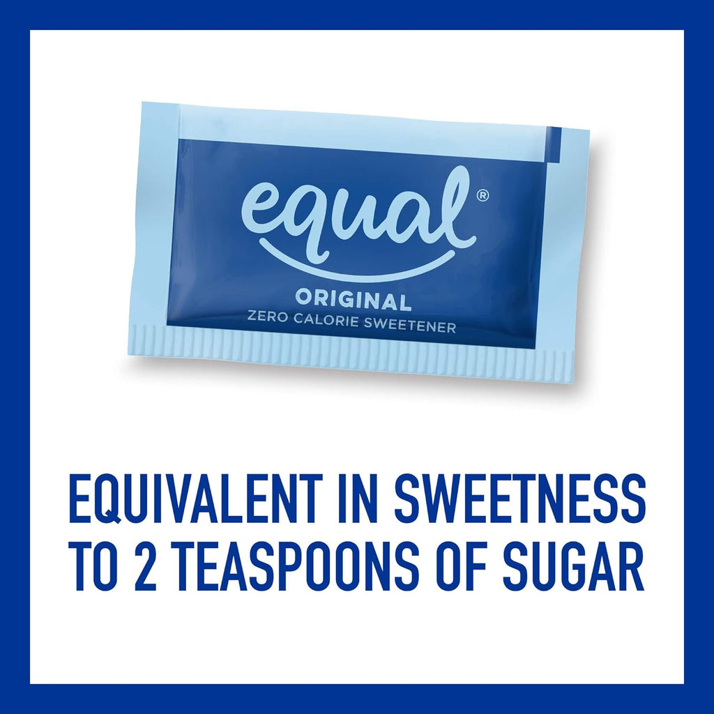 equal 800-count sweetener packets aspartame acesulfame-k sugar alternative zero calorie erythritol free