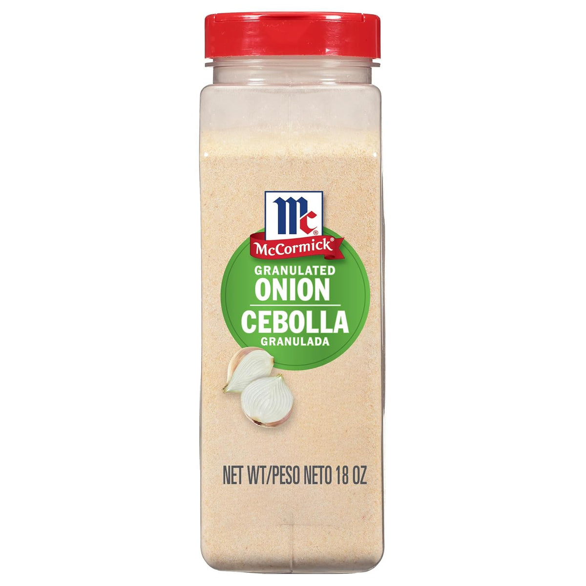 McCormick Granulated Onion - 18 oz - Savory Pure Onion Flavor for Cooking - Convenient Onion Substitute