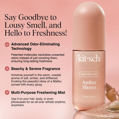 Kitsch Amber Shores Hair Perfume for Women | Fresh, Clean & Long-Lasting