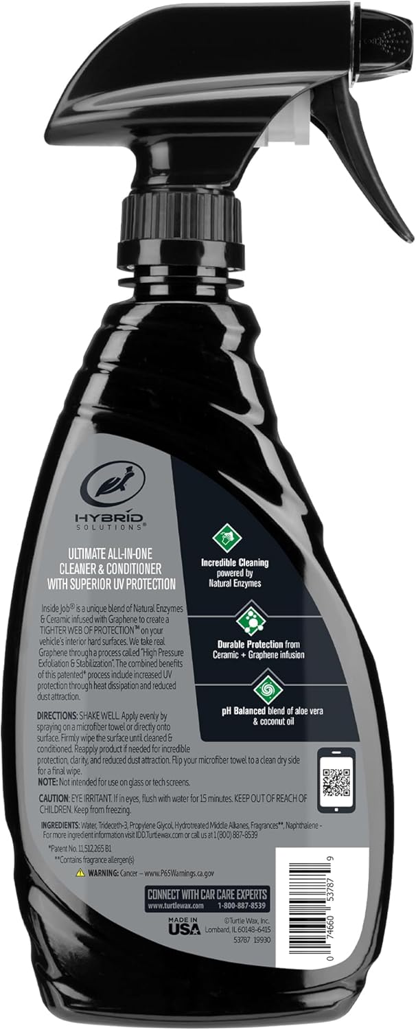 Turtle Wax hybrid solutions inside job all purpose ceramic interior car cleaner and protectant 16 fl oz