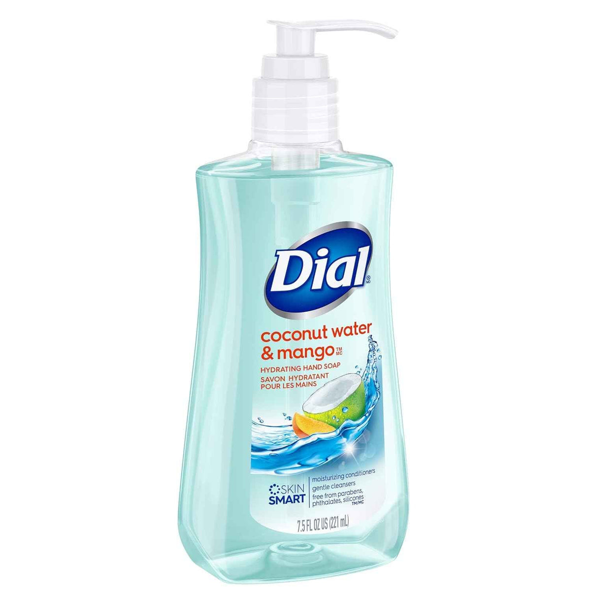Dial Liquid Hand Soap, Coconut Water & Mango, 7.5 Ounce