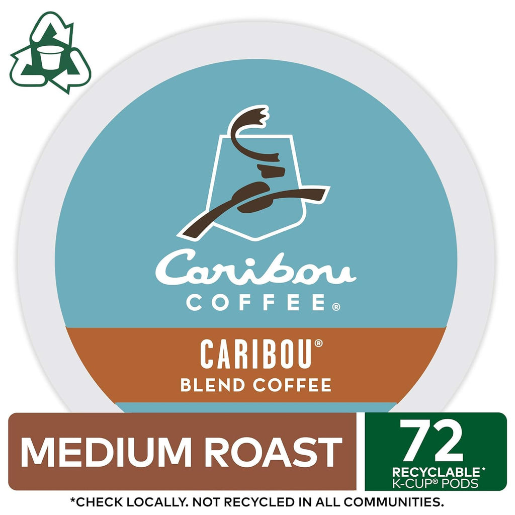 Caribou Coffee Caribou Blend Keurig Single-Serve K-Cup Pod, Medium Roast, 72 Count