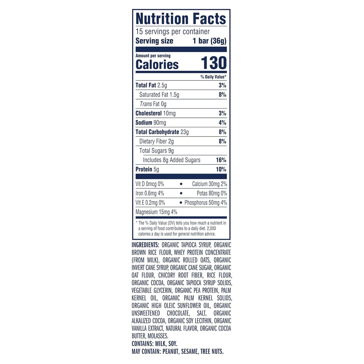 Zbar Protein Chocolate Chip Crispy Snack Bars 15 Pack Non-GMO Gluten Free 5g Protein