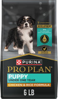 Purina Pro Plan High Protein Dry Puppy Food, Chicken and Rice Formula, 6 lb. Bag