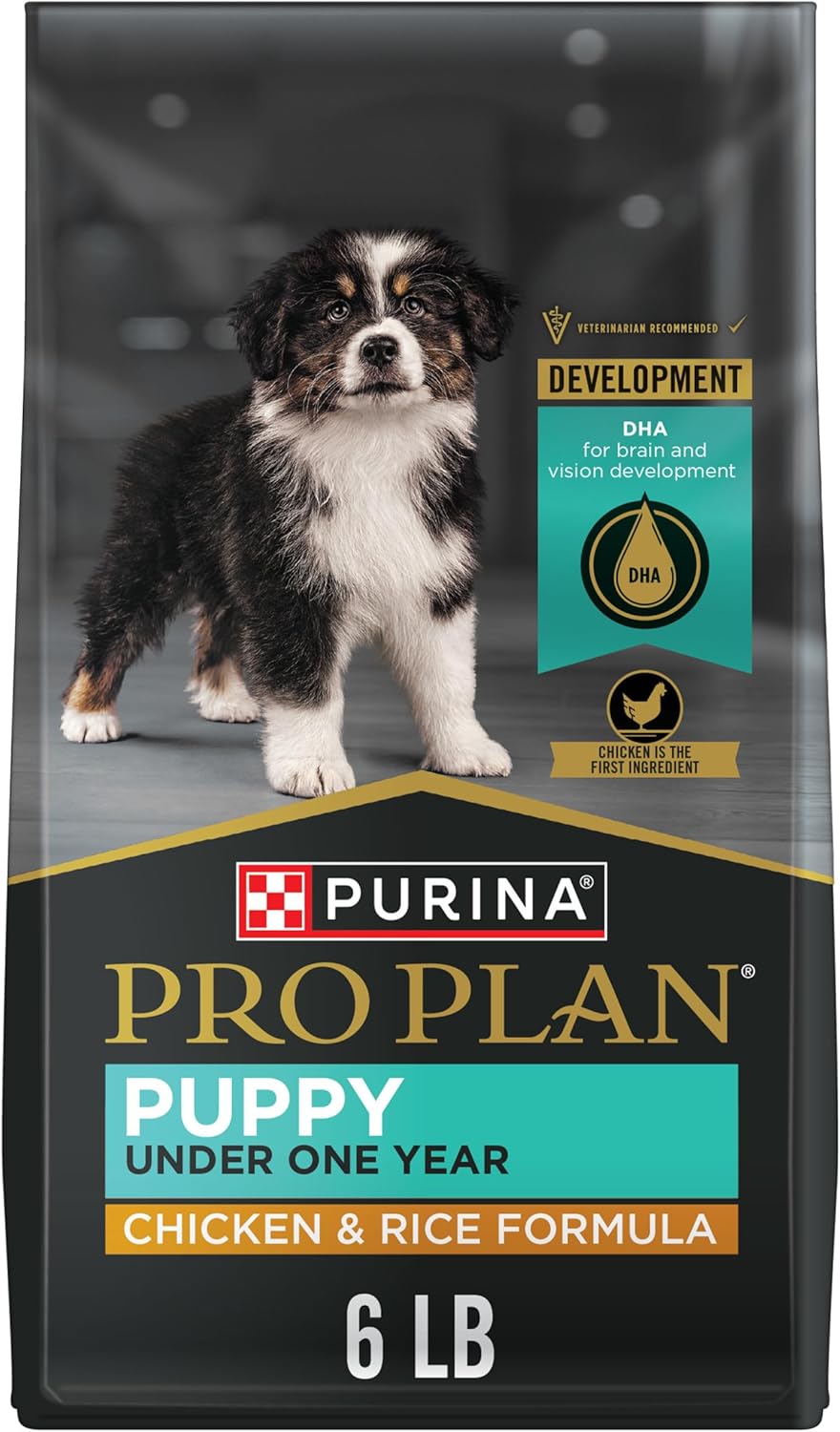 Purina Pro Plan High Protein Dry Puppy Food, Chicken and Rice Formula, 6 lb. Bag