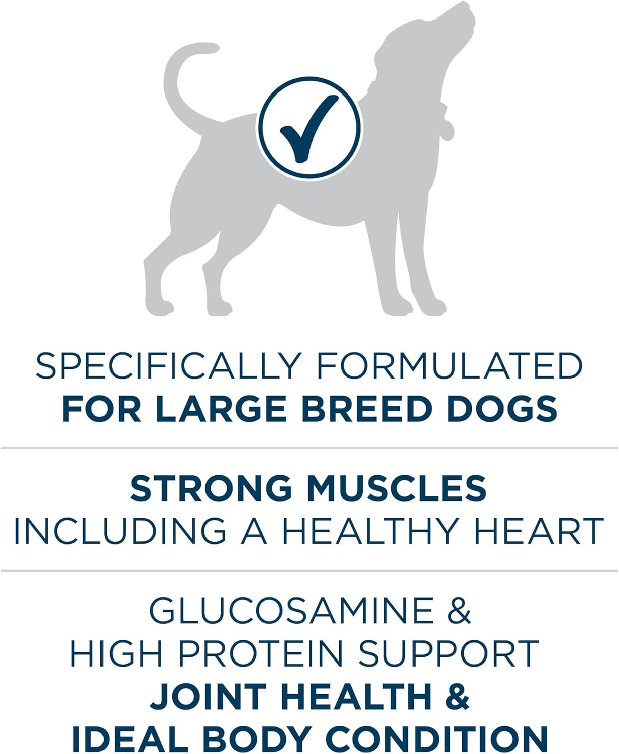 Purina ONE Plus Large Breed Adult Dog Food Dry Formula, 40 lb. Bag - Natural Chicken Flavor, 100% Real Protein