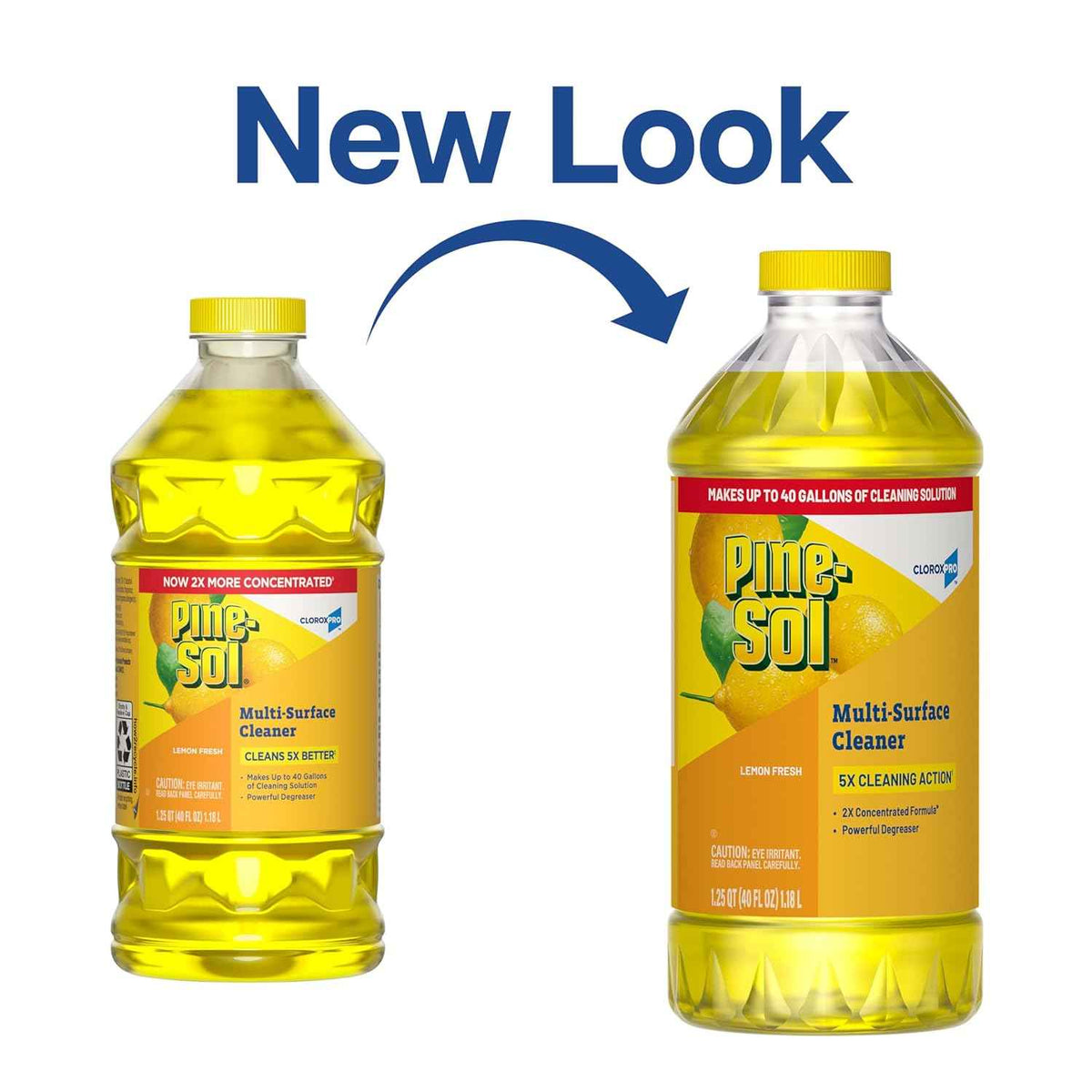 CloroxPro Pine-Sol Multi-Surface Cleaner, All Purpose Cleaner, Lemon Fresh, 40 Fluid Ounces (Package May Vary)