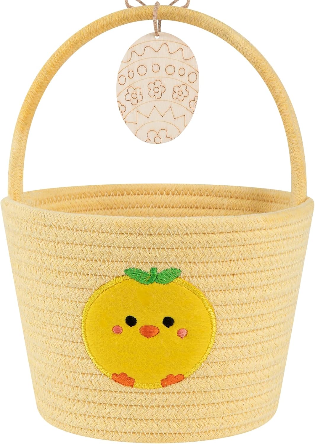oiahomy-pink-easter-basket-with-handle-personalized-bunny-baskets-for-kids-and-gifts