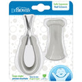 Dr. Brown's Soft and Safe Baby Brush + Comb for gentle hair care and cradle cap prevention, soft bristles, durable wood