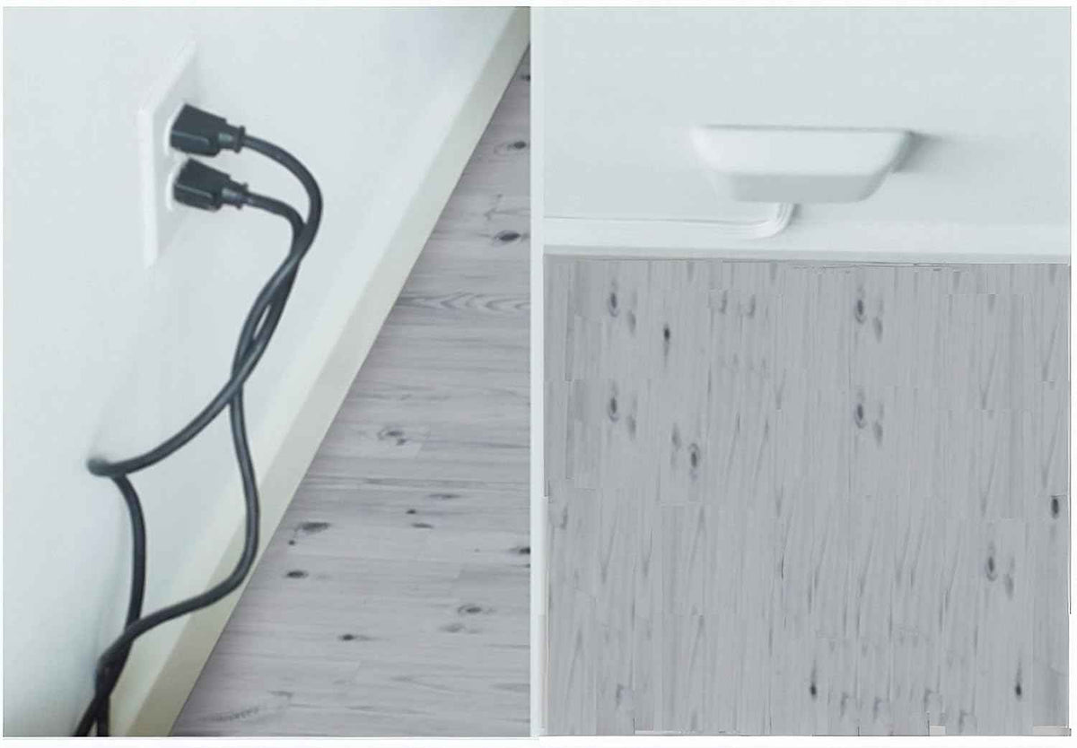 Sleek Socket Original & Patented Flat Ultra-Thin Outlet Concealer with Extension Cord Kit, Multi Outlets Power Strip, Ideal for Home Improvement, Hide Bulky and Messy Cords, 3ft