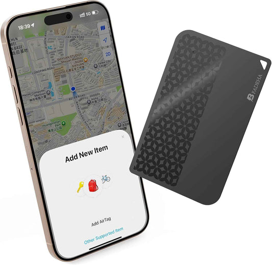 2026 [Apple MFi Certified] (iOS Only) Bluetooth Air Tracker Tag Smart Card for Apple Find My iPhone Wallet GPS Tracker, 5-10 Years Staying Power, Keys Finder and Item Locator for Keys, Bags, Passport